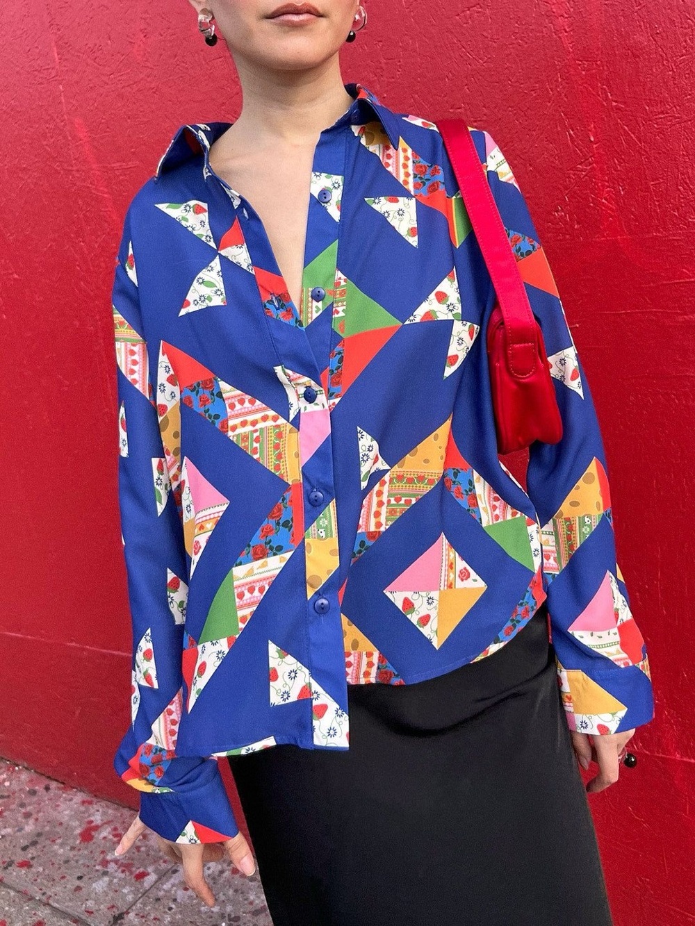 Lisa Says Gah - The Alpine Snowbunny collection buttondown shirt